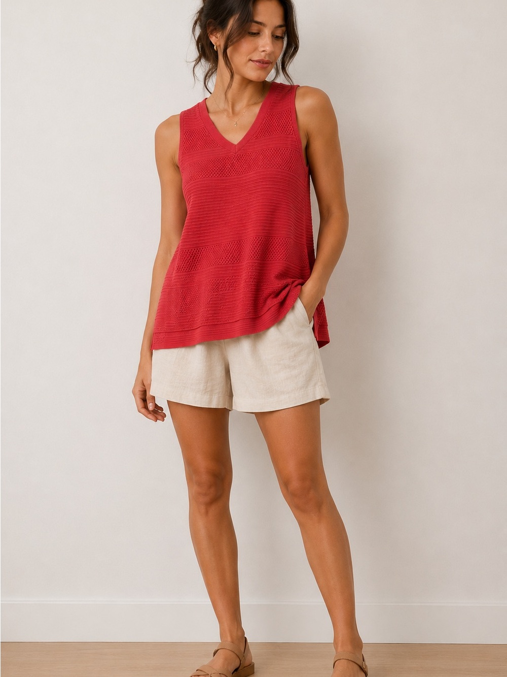 Adrianna papell sleeveless top